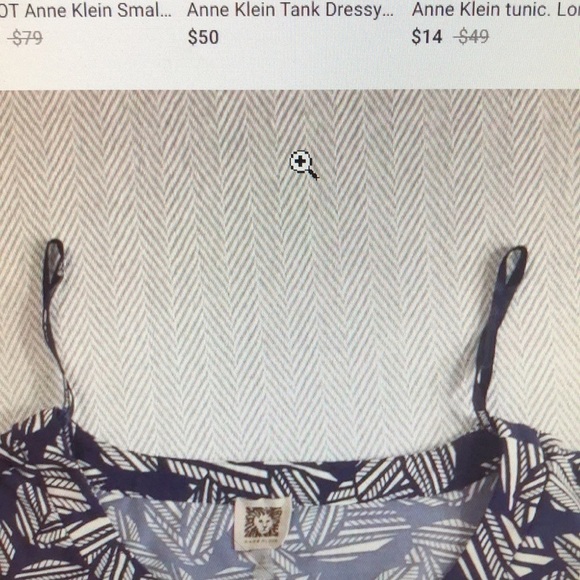 ANNE KLEIN Leaf Print top 0X Travel Friendly Pit to Pit 20 1/2” Stretch Preworn - Picture 12 of 12
